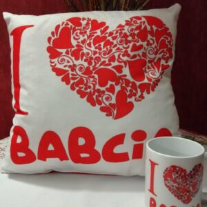 Dzień Dziadka Dzień Babci poduszka+kubek premium